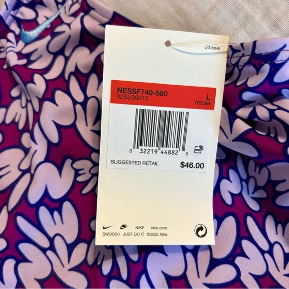 Nike Girls Bubble Letter Print Bikini NWT size Large - Picture 6 of 8